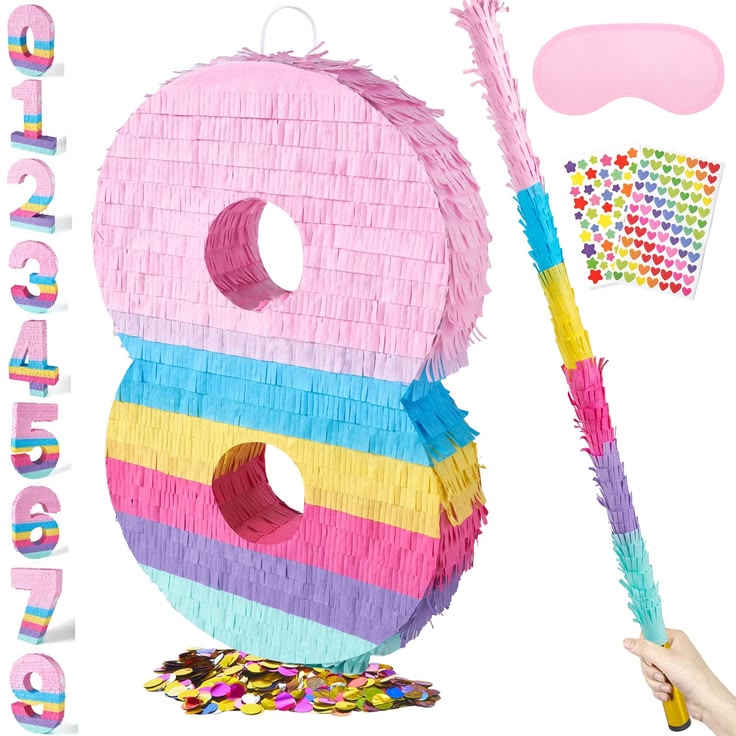 8 number pinata
