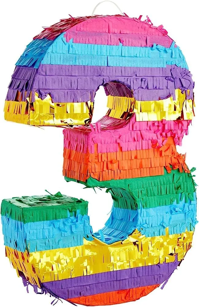 3 number Pinata